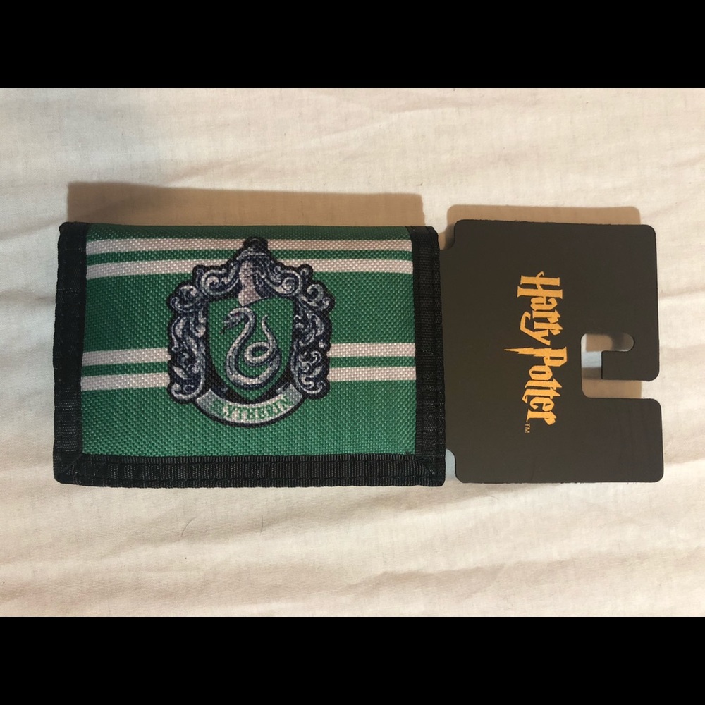 Harry Potter slytherin trifold wallet nylon